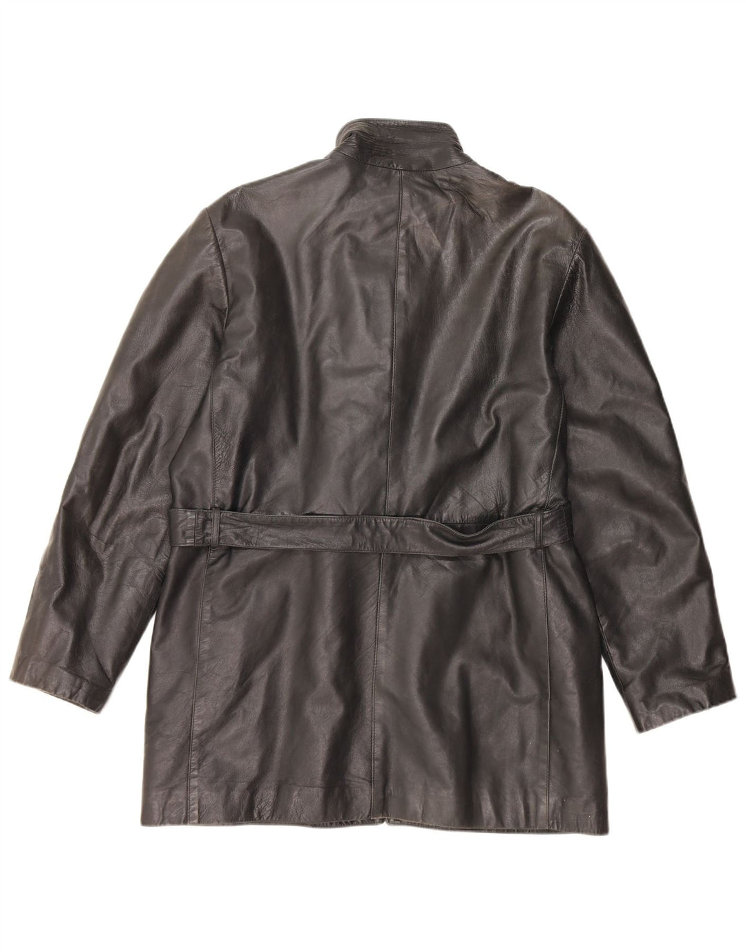 Vintage læderjakke til kvinder UK 16 Stor sort læder