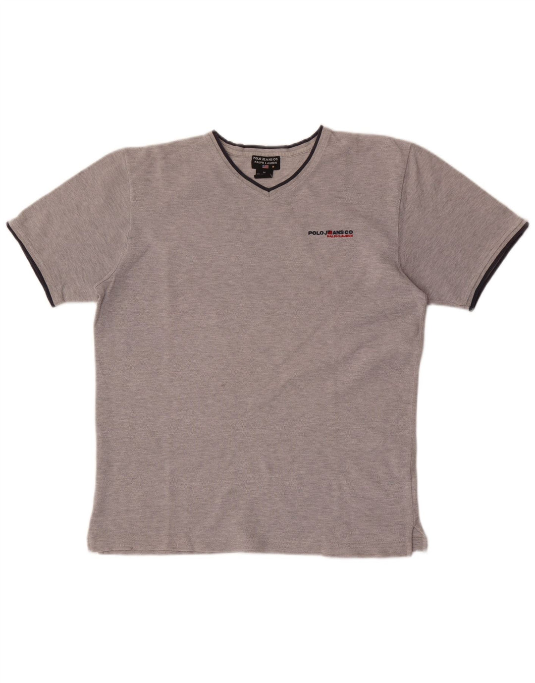 Ralph Lauren Herre T-shirt Top Medium Grey Flecked Bomuld