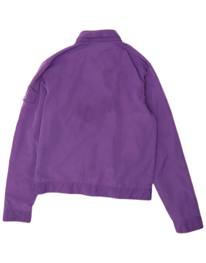 Calvin Klein Jeans Graphic Bomber Jacket til kvinder UK 14 Medium Purple