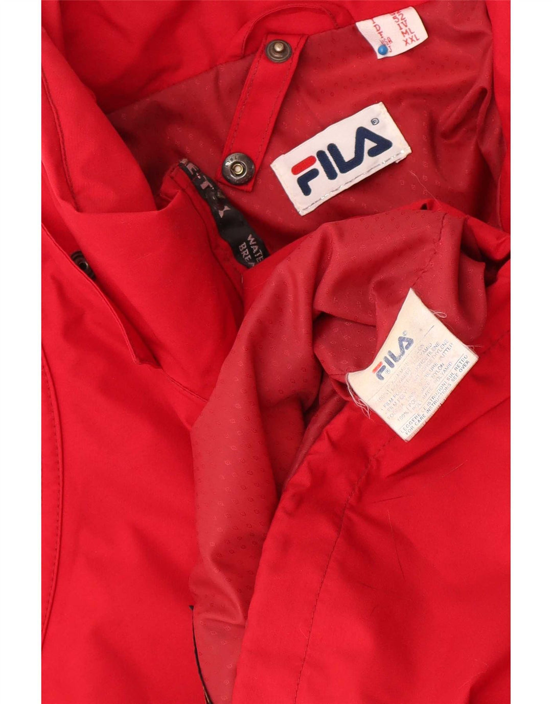 Fila Regnjakke til mænd IT 52 XL Rød Polyamid Sports