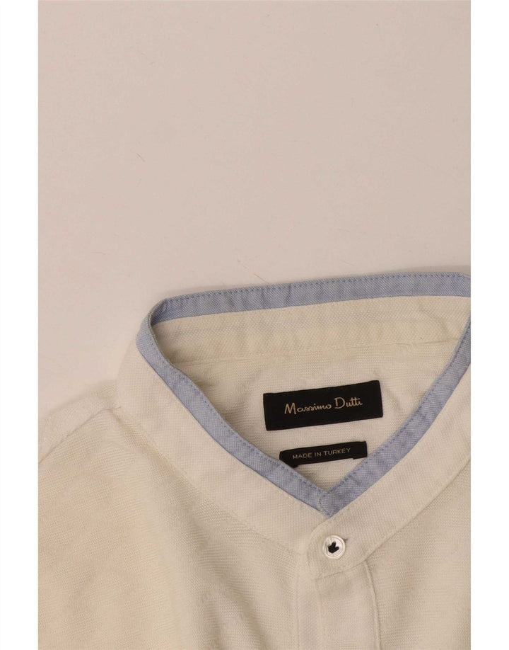 Massimo Dutti Herre poloshirt Medium White Colourblock