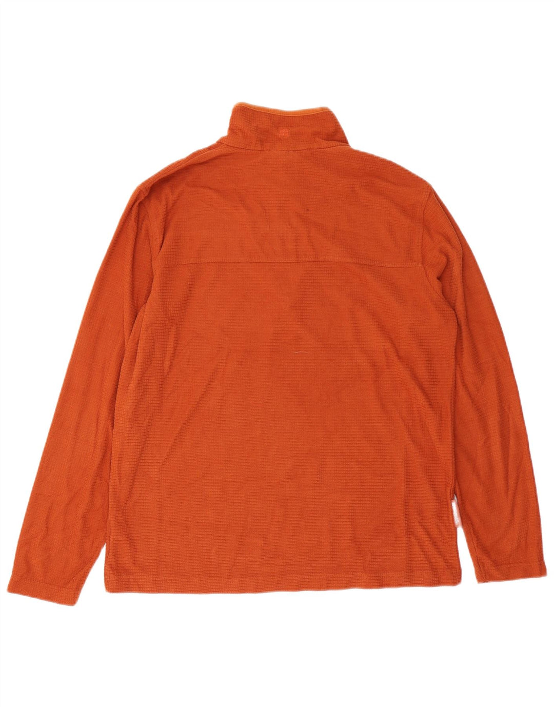 MOUNTAIN WAREHOUSE Herre Zip Neck Sweatshirt Jumper Medium Orange Polyester