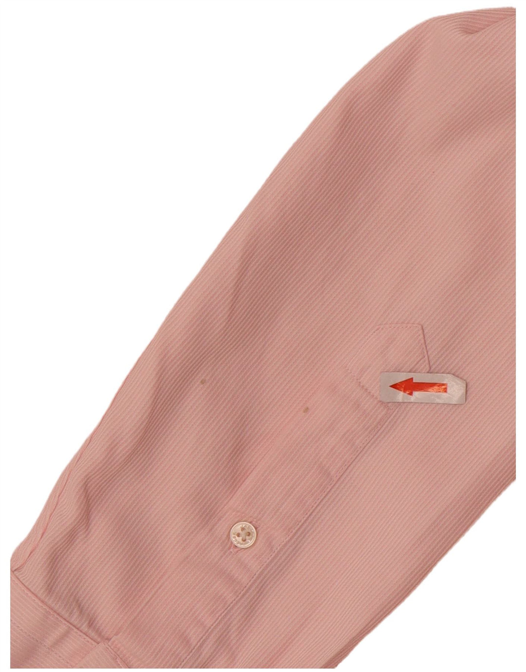 Jaeger Herre moderne skjorte størrelse 15 1/2 Medium Pink nålestribet bomuld