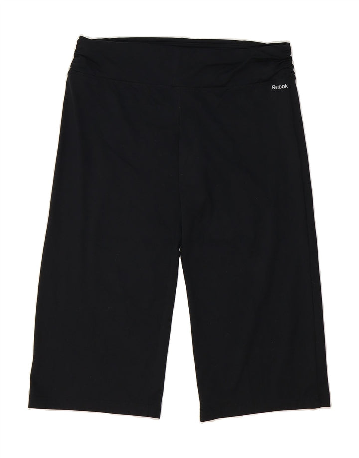REEBOK Womens Bermuda Sport Shorts UK 16 Large Black Polyester Vintage Reebok and Second-Hand Reebok from Messina Hembry 