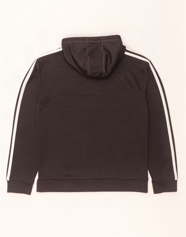 Adidas Grafisk hættetrøje til drenge 12-13 år Stor grå polyester
