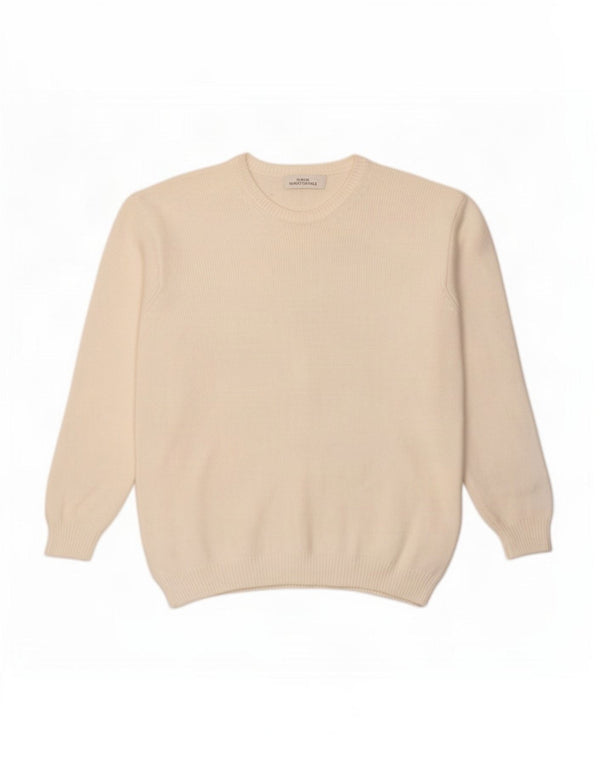 Marks & Spencer Dame sweater med rund hals DK 12 Medium White