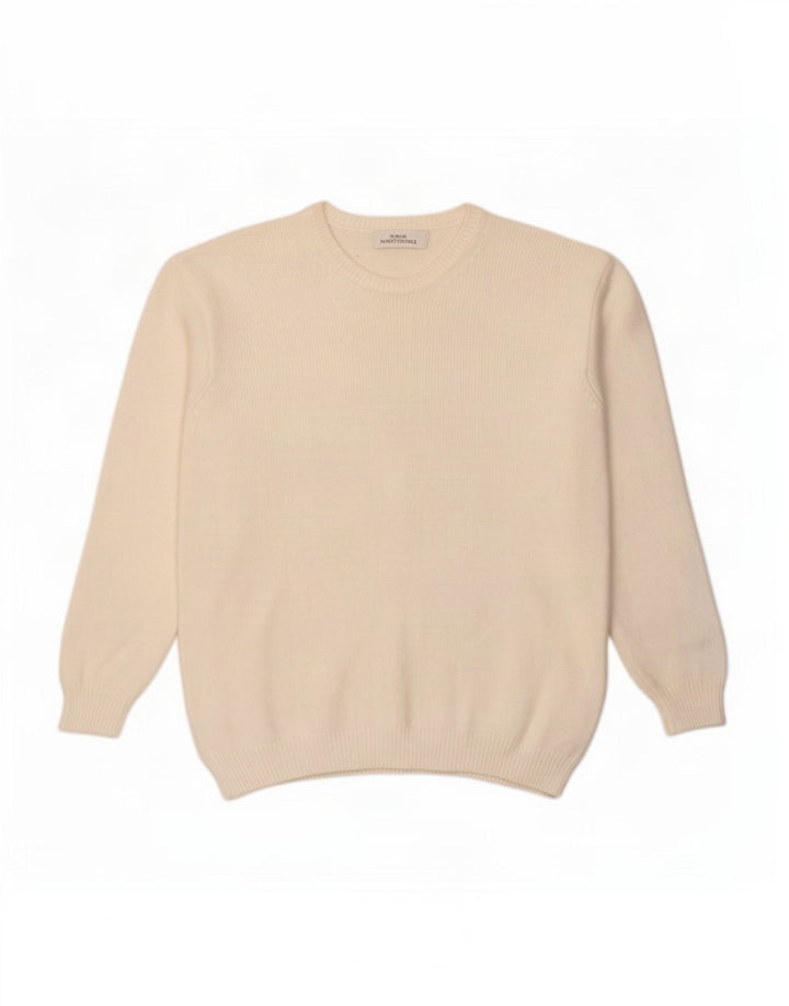 Marks & Spencer Dame sweater med rund hals DK 12 Medium White
