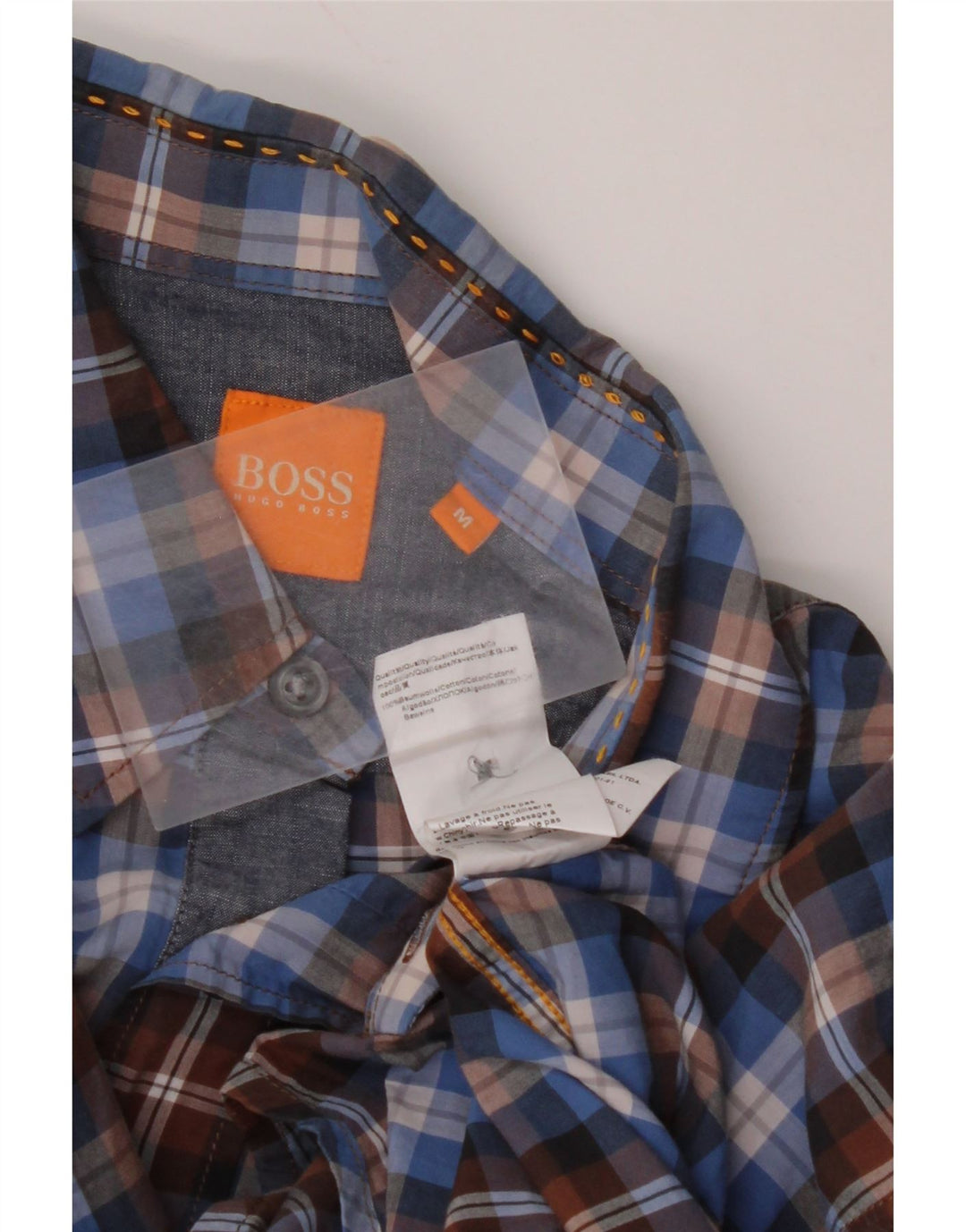HUGO BOSS Herreskjorte Medium Blue Ternet Bomuld