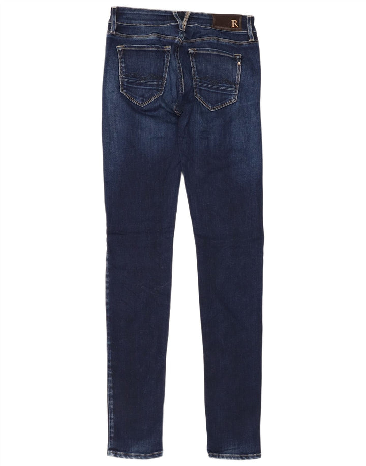 REPLAY Dame Rose Skinny Jeans W24 L32 Navy Blue Viscose