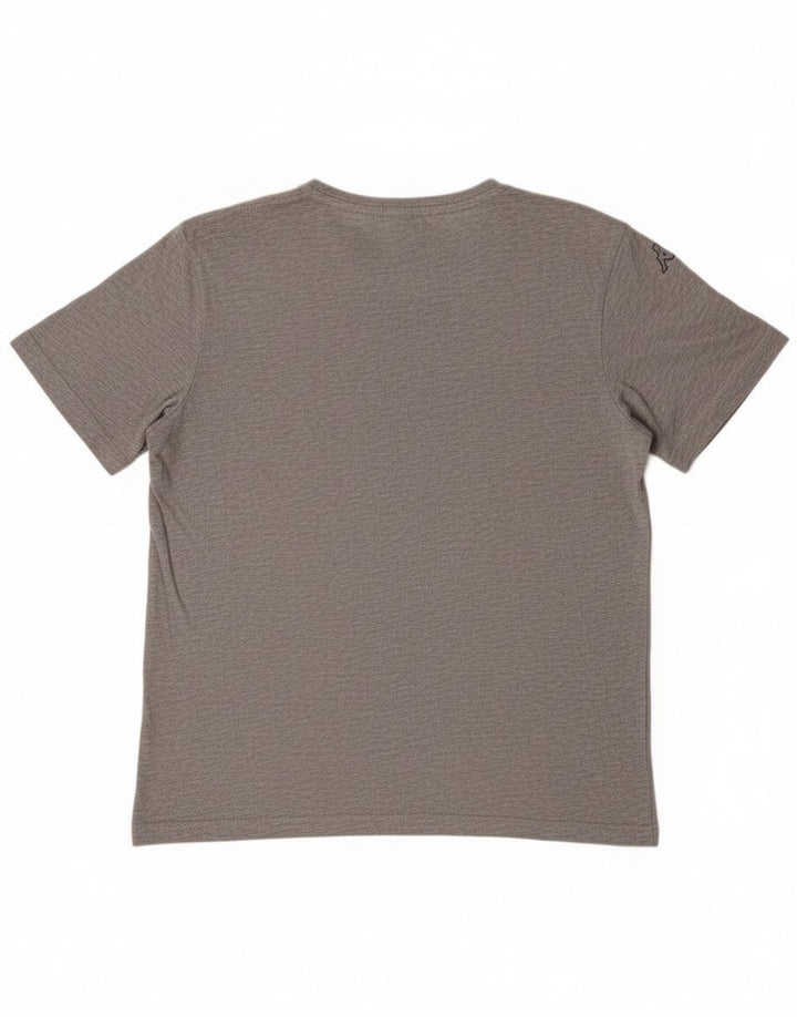 Kappa Herre Grafisk T-Shirt Top Stor Grå