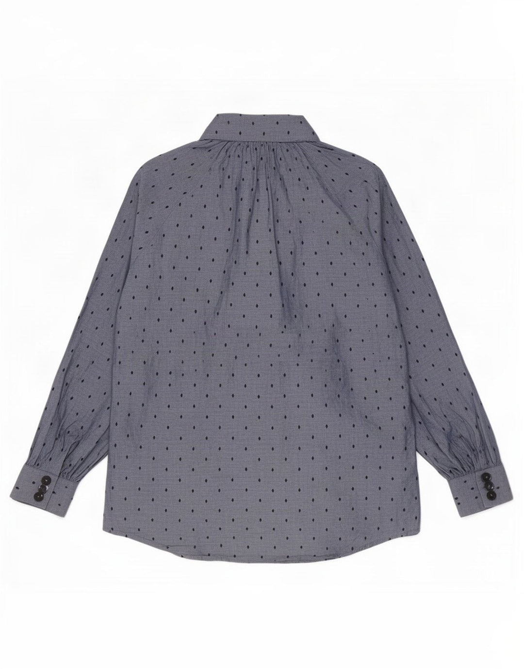 Massimo Dutti Dame Skjorte Bluse EU 40 Mellemblå Geometrisk Bomuld