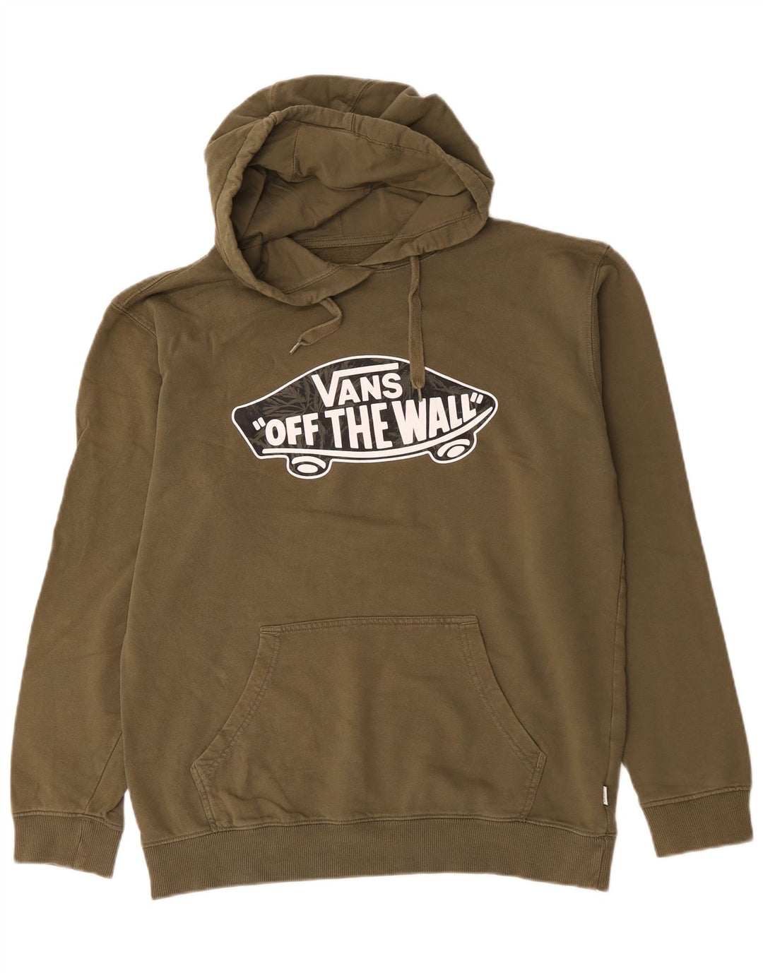 Vans Grafisk hættetrøje til mænd Stor Khaki Bomuld