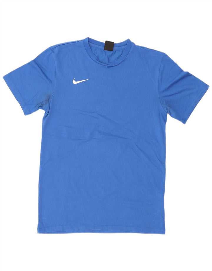 NIKE Herre Dri Fit T-Shirt Top Lille Blå