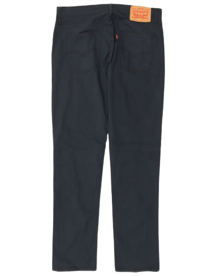 Levi's Herre 511 Slim Jeans W32 L32 Marineblå Bomuld