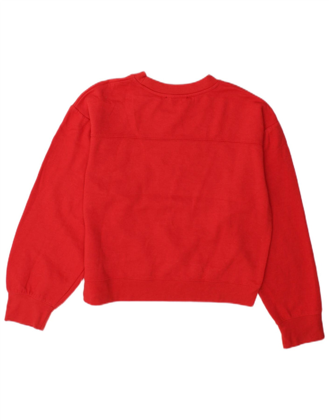 Zara Womens Oversized Sweatshirt Jumper UK 10 Lille rød polyester