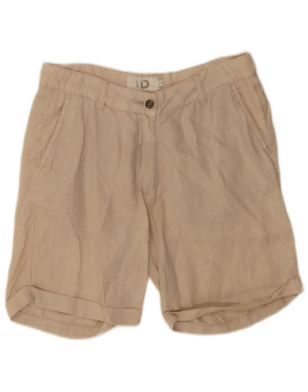 Dack's Womens Chino Shorts IT 44 Medium W32 Beige Linen