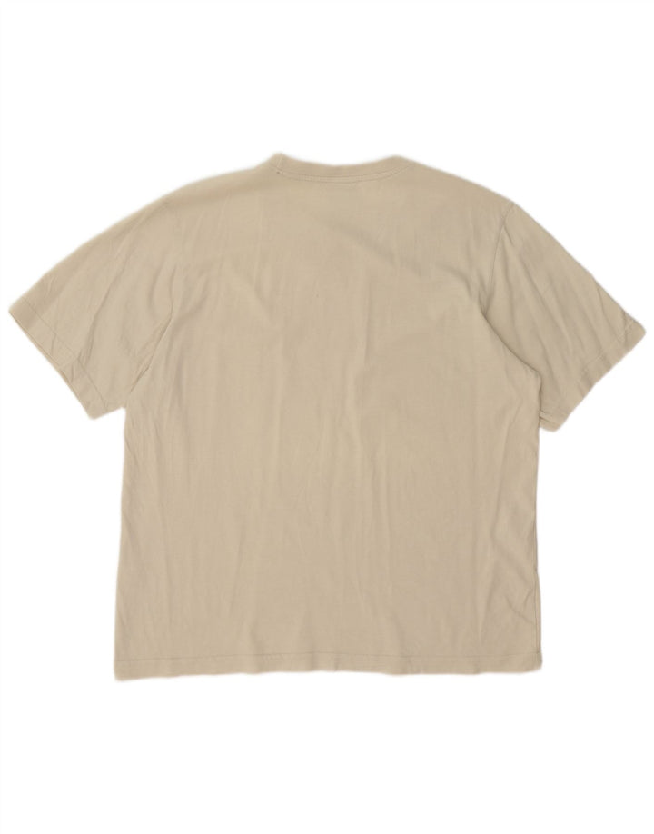 Adidas Herre T-Shirt Top Stor Beige Bomuld