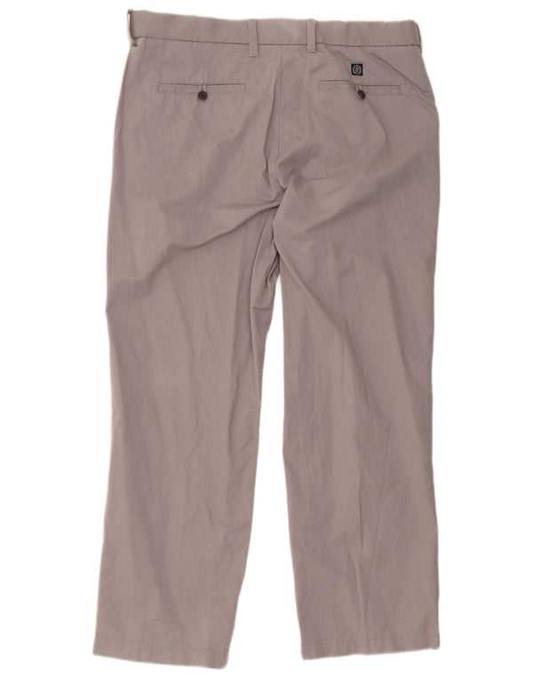 Marks & Spencer Herre Blue Harbor Lige Chinobukser W36 L29 Grå