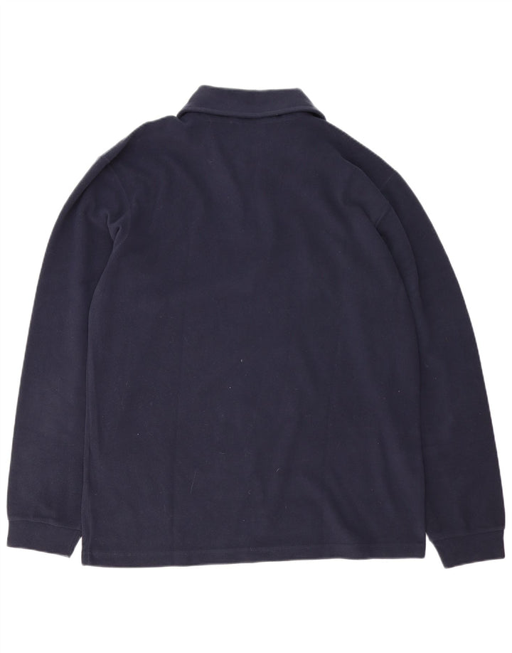 Champion herre lynlås hals fleece jumper stor marineblå polyester