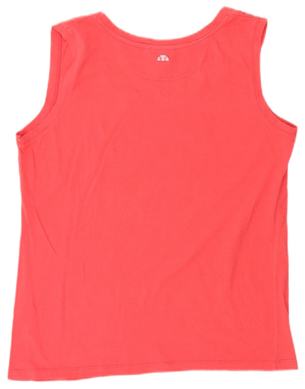 Ellesse Kvinder Grafisk Vest Top UK 20 2XL Pink Bomuld