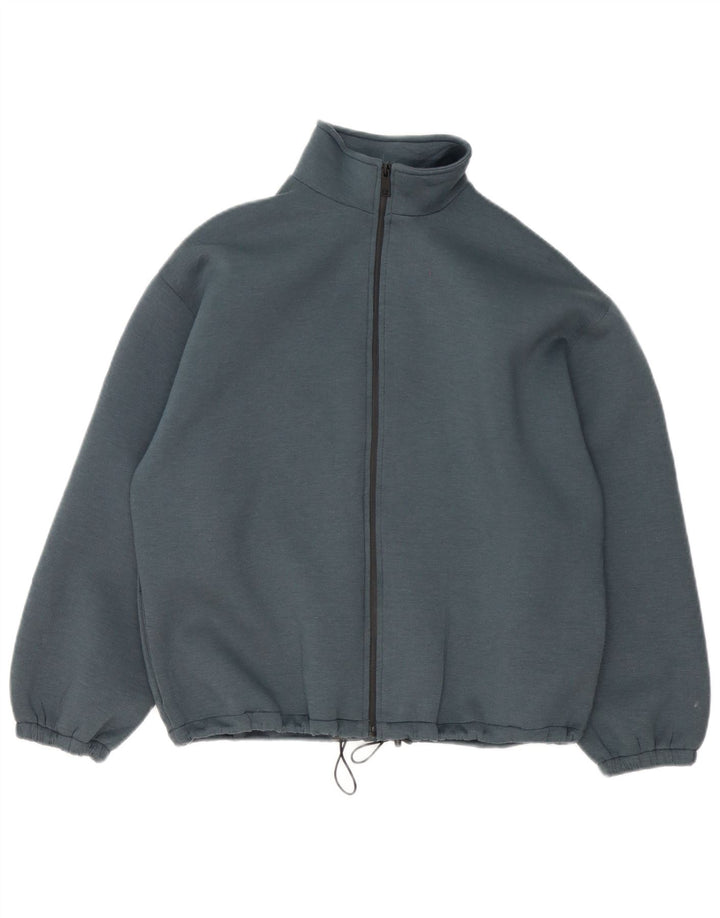 Zara Womens Oversized træningsdragt Topjakke UK 10 Small Blue Polyester
