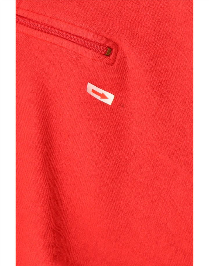 Kappa Sweatshirt med lynlås til mænd 3XL rød bomuld