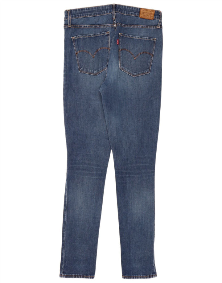 LEVI'S Dame 721 Skinny Jeans med høj talje W31 L30 Blå Bomuld
