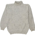 VINTAGE Womens Roll Neck Jumper Sweater UK 16 Large Grey Flecked Vintage Vintage and Second-Hand Vintage from Messina Hembry 