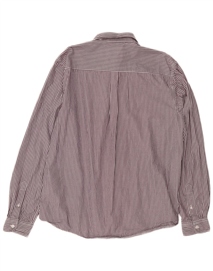 WHITE STUFF Mens Shirt 2XL Purple Striped Cotton