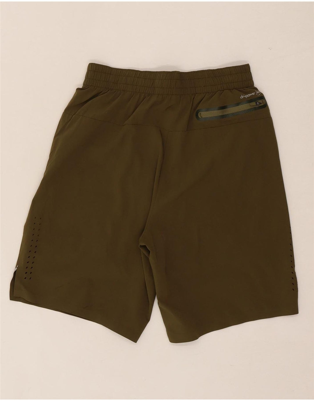 RUSSELL ATHLETIC Mens Sport Shorts UK 28/30 Small  Khaki Polyester Vintage Russell Athletic and Second-Hand Russell Athletic from Messina Hembry 