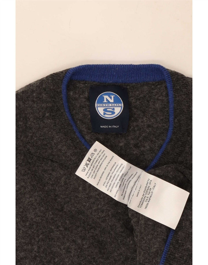 North Sails Herre V-hals sweater Medium Grå Polyamid