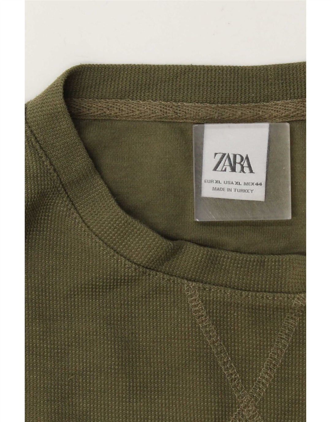 Zara Herre T-Shirt Top XL Khaki