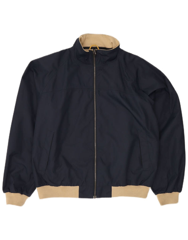 Gant Bomber Jacket UK 42 XL Navy Blue Colourblock Nylon