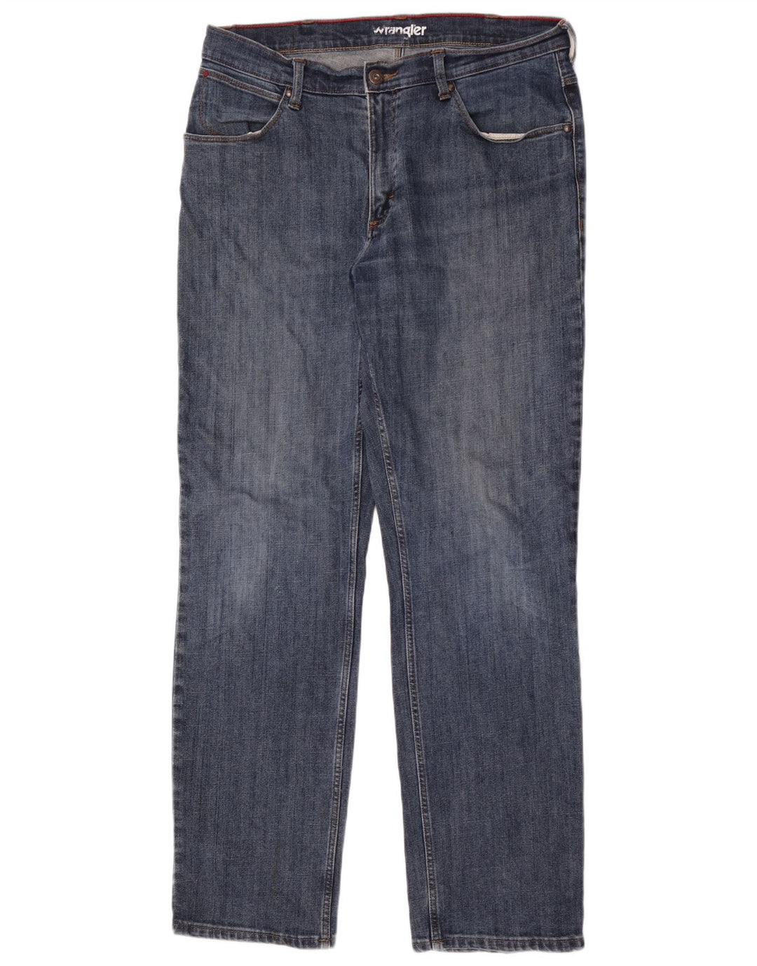 Wrangler Straight Jeans til mænd W36 L34 blå bomuld