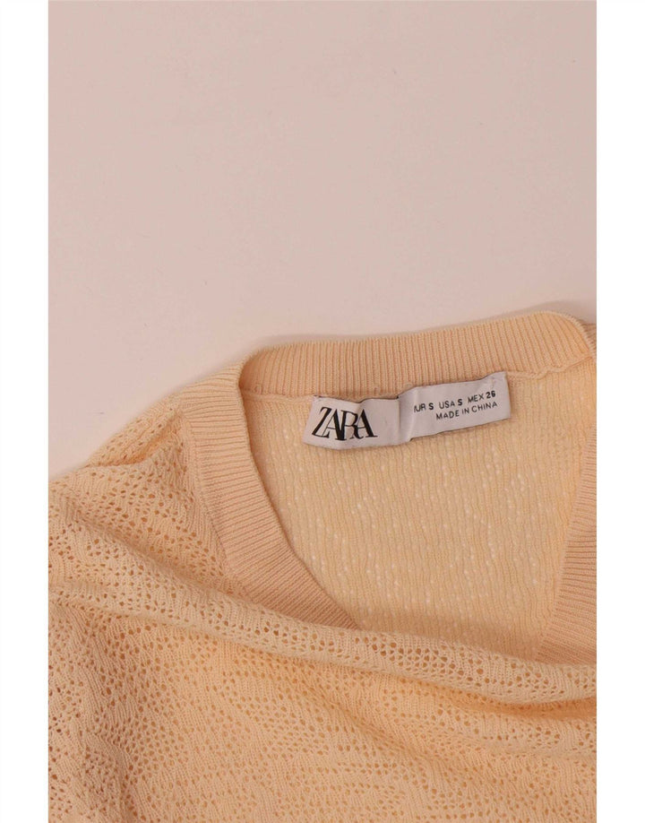 Zara Dametop Langærmet UK 8 Small Beige