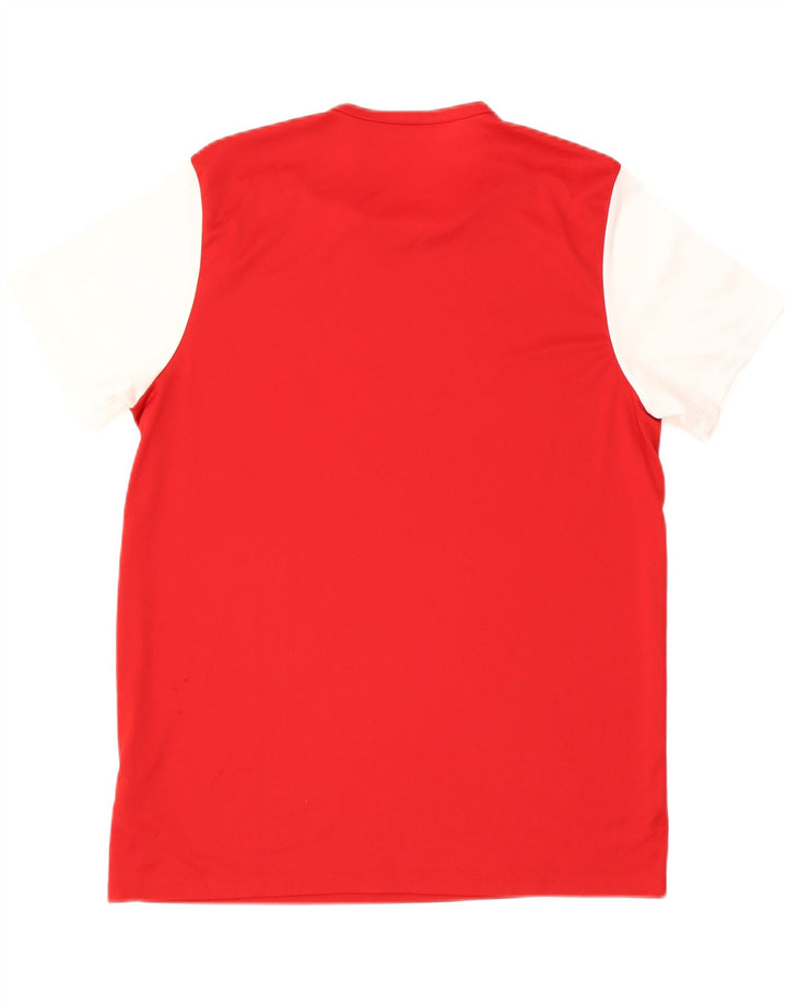 ADIDAS Mens Climalite T-Shirt Top XL Red Colourblock Polyester
