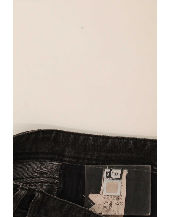 Dolce & Gabbana Dame Slim Jeans W31 L31 Sort Bomuld