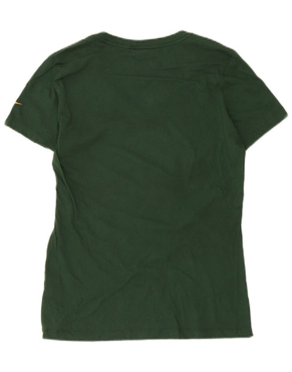 Nike Womens Green Bay Packers grafisk T-shirt top UK 14 Stor bomuld