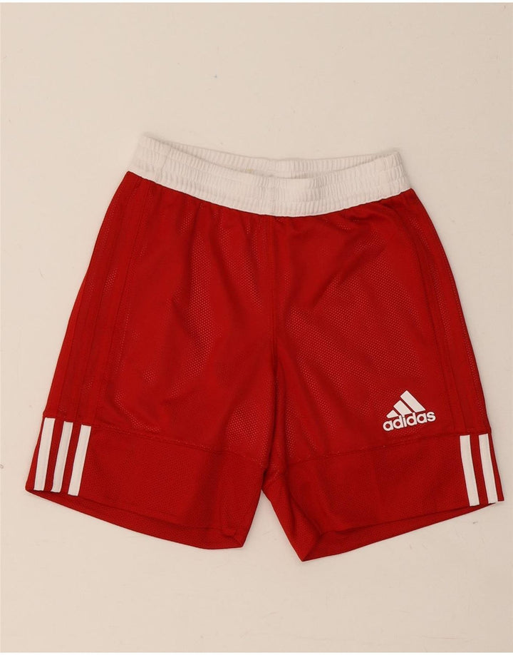 Adidas Boys Sports Shorts 9-10 år Rød Colourblock Polyester