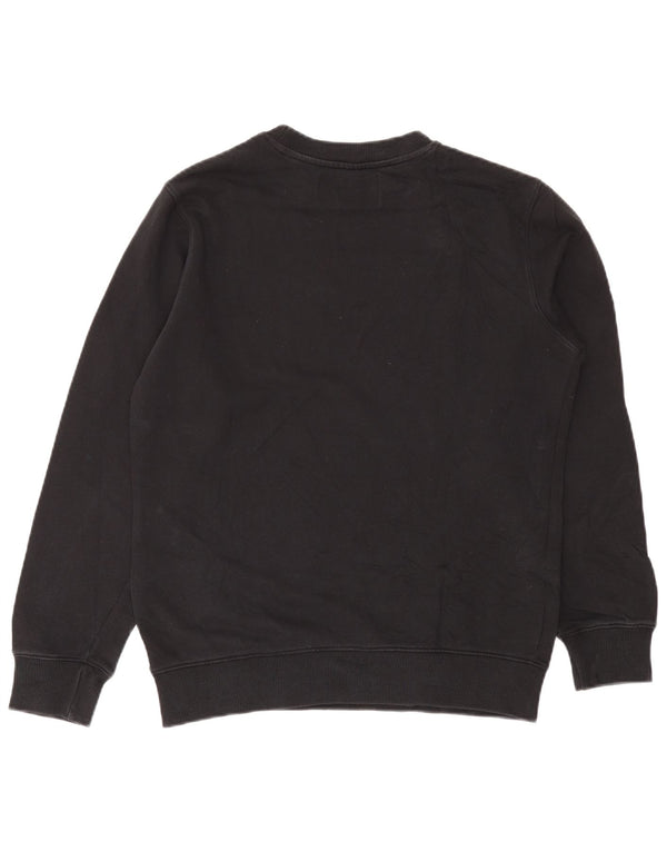 Calvin Klein Mens Graphic Sweatshirt Jumper Medium Black Cotton