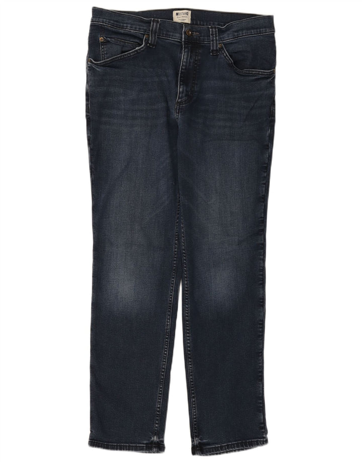 MUSTANG Herre Tramper Tapered Jeans W34 L30 Blå Bomuld