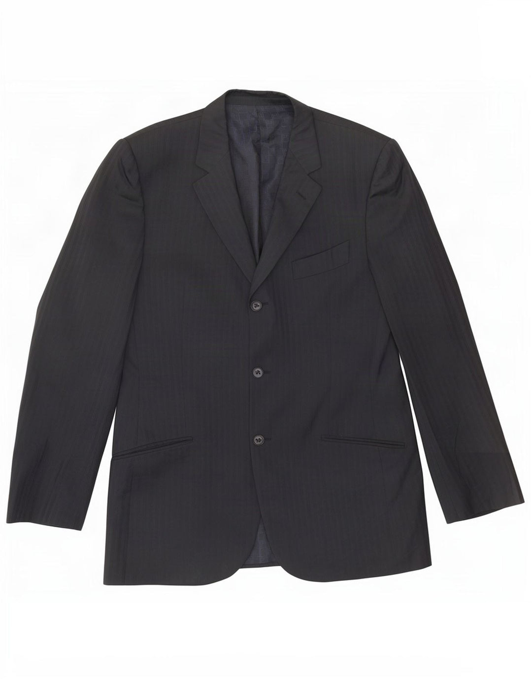 Carlo Pignatelli Herre 3-knaps blazerjakke IT 52 XL Marineblå nålestribe