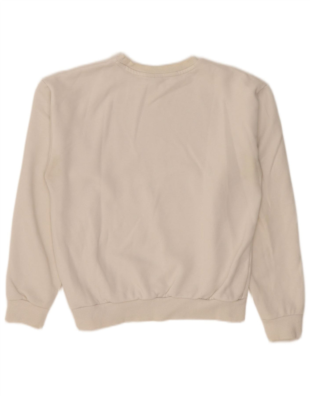 Puma Dame Grafisk Oversized Sweatshirt Jumper UK 8 Small White Bomuld