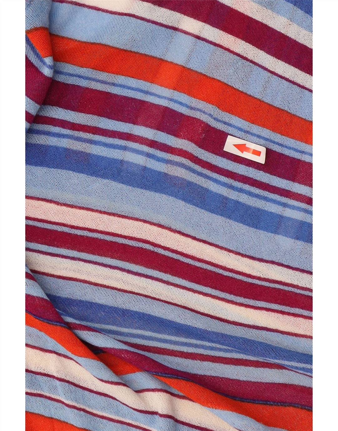 Zara Dame Boat Neck Jumper Sweater UK 12 Medium Flerfarvet Stribet