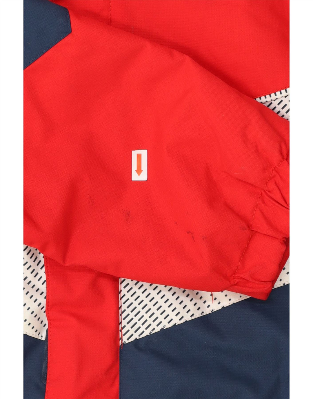 WED ZE Boys Hooded Windbreaker Jacket 13-14 Years Red Colourblock Vintage Wed Ze and Second-Hand Wed Ze from Messina Hembry 