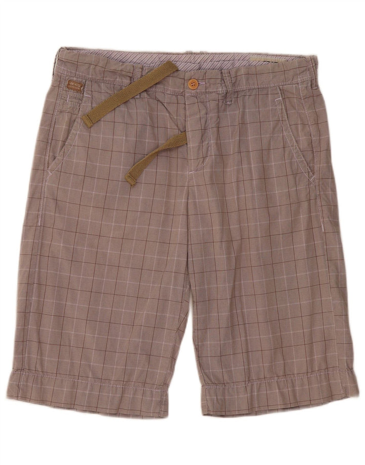 Gas Chino Shorts til mænd W34 Large Grey Check