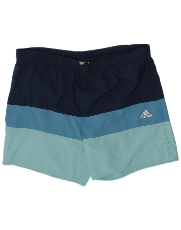 Adidas Badeshorts til drenge 13-14 år Marineblå Colourblock Polyester