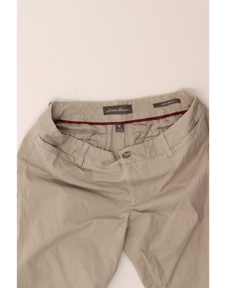 EDDIE BAUER Womens Casual Trousers US 12 Large W32 L30 Beige Vintage Eddie Bauer and Second-Hand Eddie Bauer from Messina Hembry 