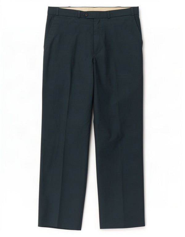 Marks & Spencer Mens Straight Casual Trousers W36 L31 Navy Blue Polyester
