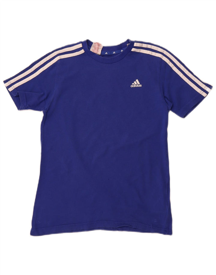Adidas Boys T-Shirt Top 11-12 år Blå Bomuld